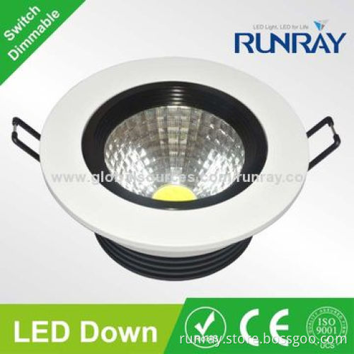 5W COB LED Downlight, Isolated Driver, 72H Aging Time, 85-265V AC, Epistar Chip, ISO9001 FactoryNew
